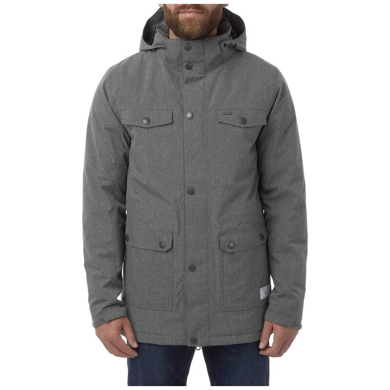 Tog24 Mens Bexley Milatex Jacket Grey Marl Sportpursuit
