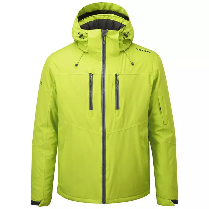 Tog24 Mens Void Milatex Ski Jacket Bright Lime Sportpursuit