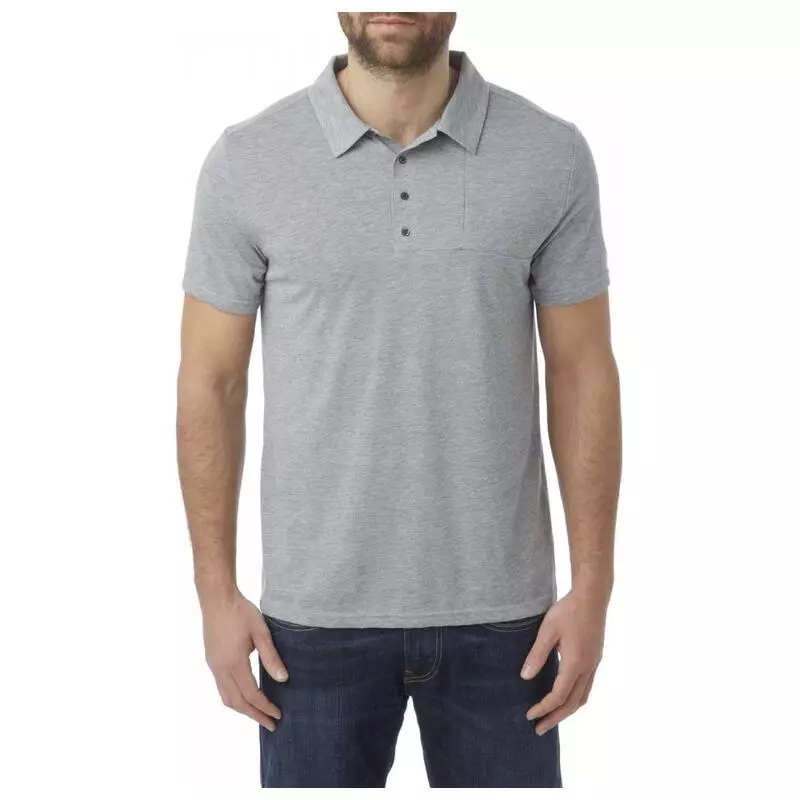 Tog24 Mens Volta Dri Release Polo Shirt Grey Marl Sportpursuit