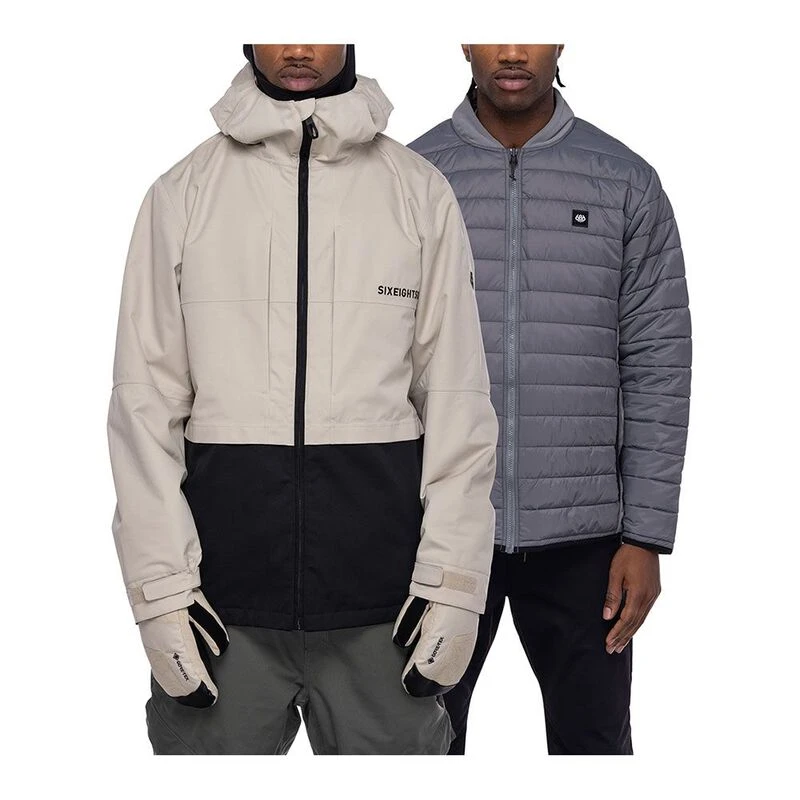 686 Mens Smarty 3 in 1 Form Jacket White Sportpursuit