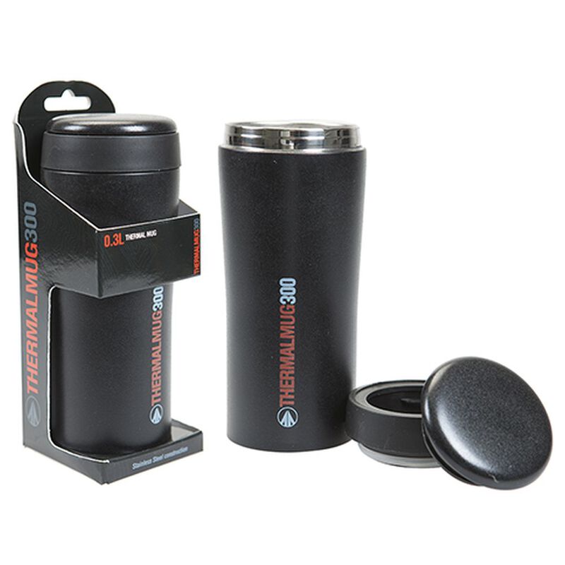 Summit Int Stainless Steel Thermal Mug w/Lid 300ml (Matte Black) Spo