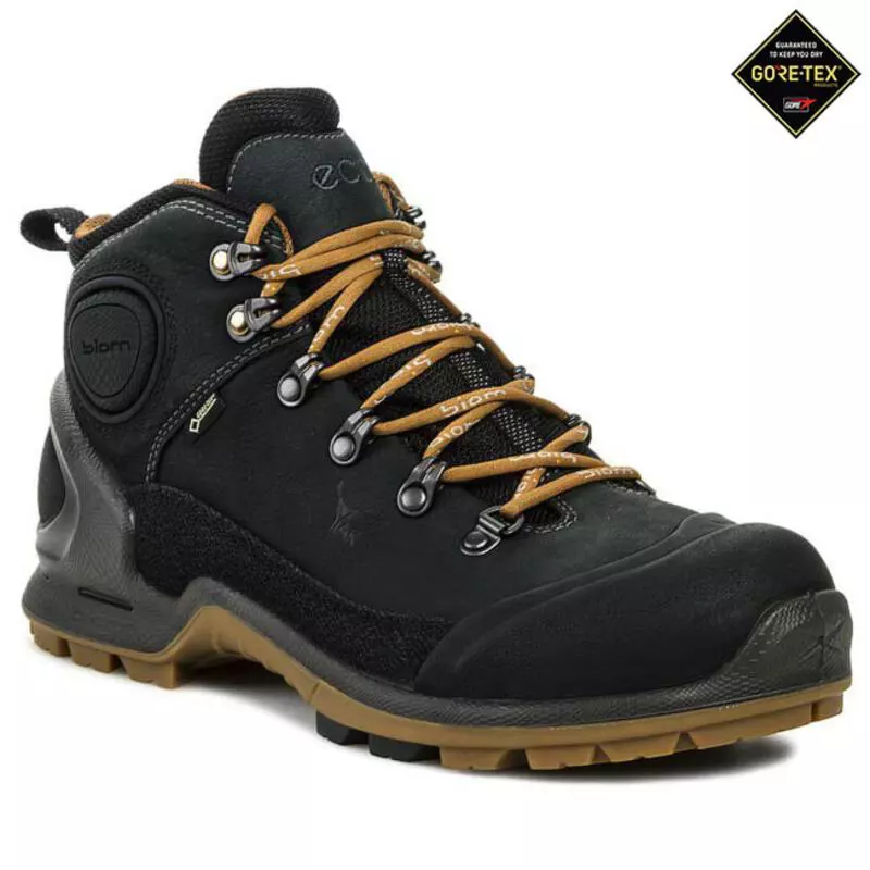 Ecco Mens GTX Biom Terrain Boots Black Dried Tobacco Sportpursuit