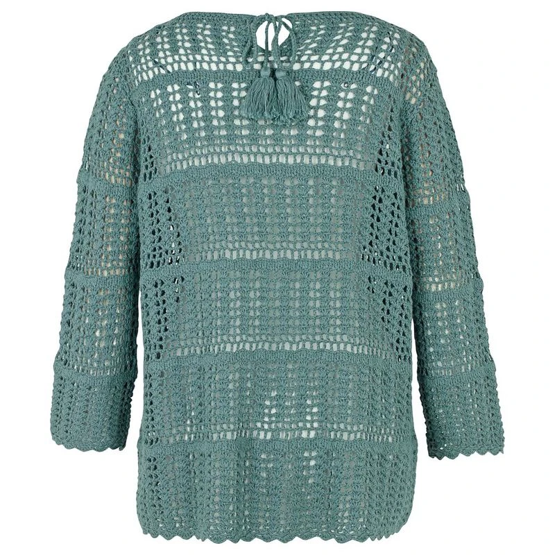 Fat Face Womens Cara Crochet Jumper Ocean Surf Sportpursuit