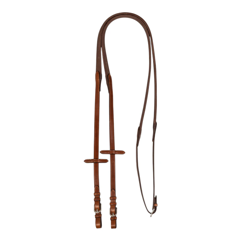 Rênes En Caoutchouc Shires - Marron épi - Occasion