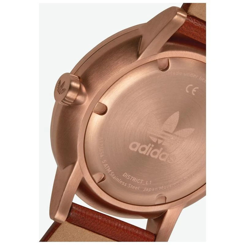 Adidas Originals District L1 Watch (Rose Gold/Slate/Saddle) | Sportpur