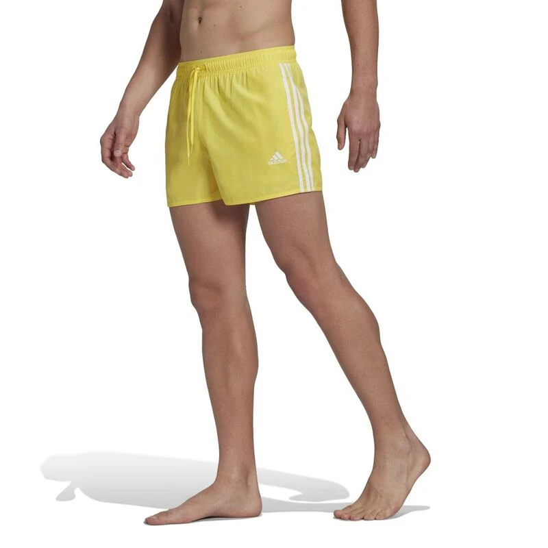 Adidas Mens Classic 3 Stripes Swimwear Yellow Sportpursuit