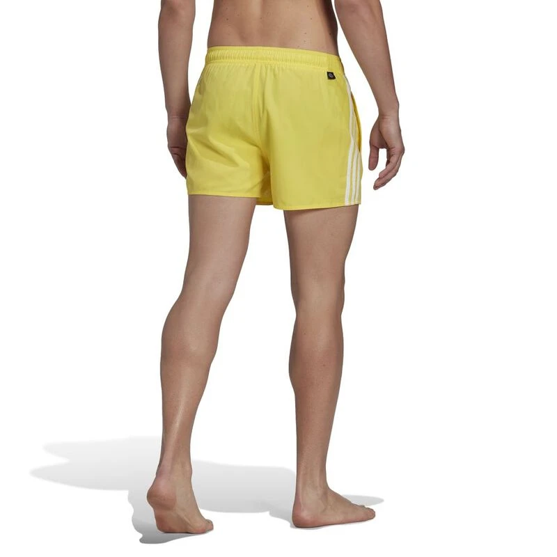Adidas Mens Classic 3 Stripes Swimwear Yellow Sportpursuit