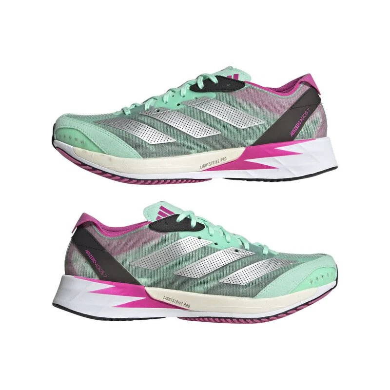 Adidas Womens Adizero Adios 7 Running Shoes Mint Sportpursuit