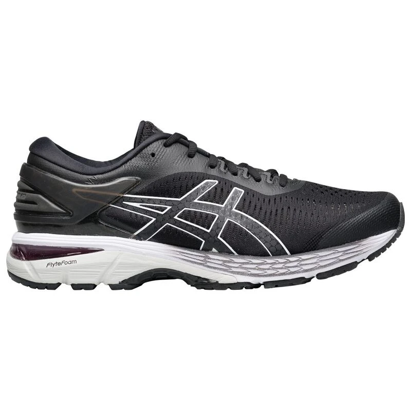 Asics Mens Gel Kayano 25 Shoes Black Glacier Grey Sportpursuit