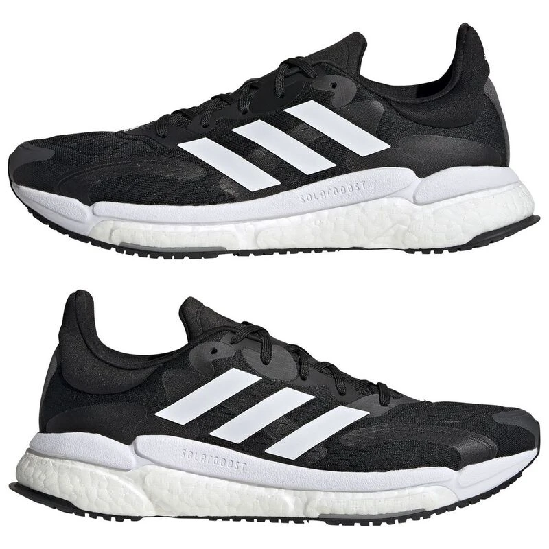 Adidas Mens Solar Boost 4 Shoes Core Black Cloud White Grey Six Sp