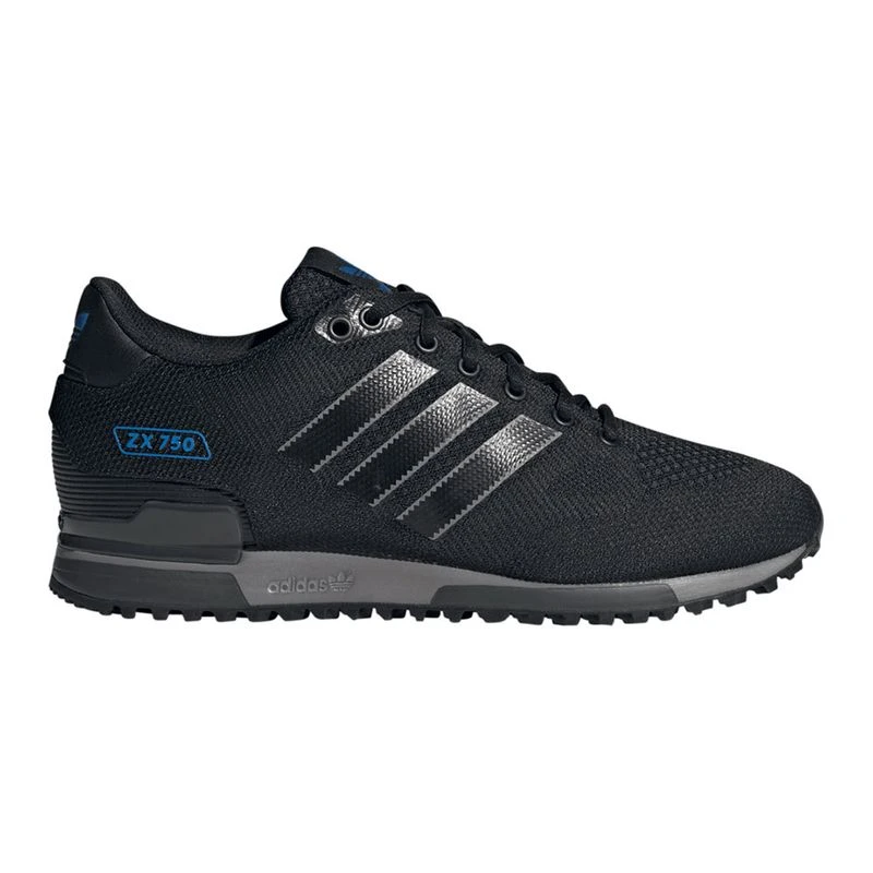 Adidas Mens ZX 750 Woven Casual Shoes (Black) | Sportpursuit.com