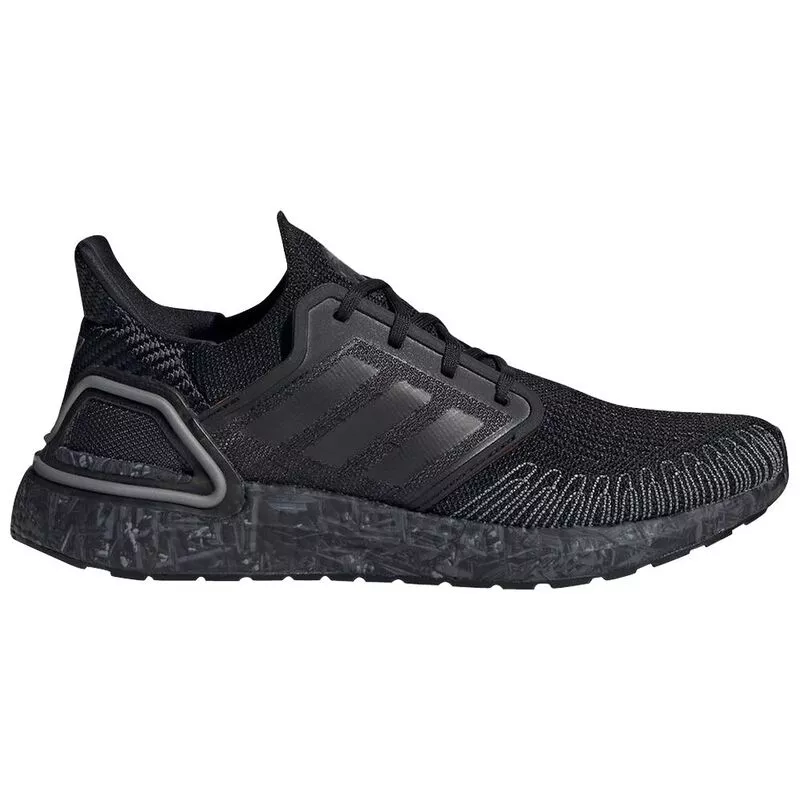 Adidas Mens Ultra Boost Shoes (Black/Iron Metallic) | Sportpursuit.com