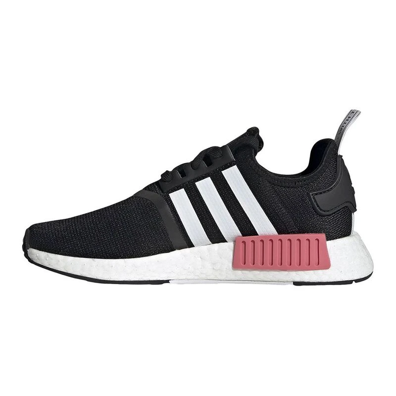 Adidas Womens Originals NMD R1 Shoes Core Black White Haz Rose Spo