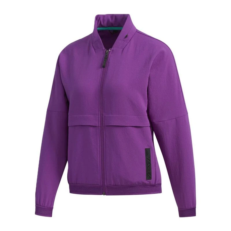 Womens purple adidas jacket top