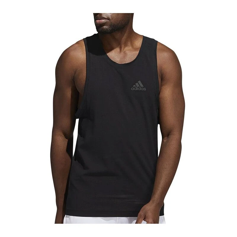 Adidas Mens Performance GT8269 Tank Top Black Sportpursuit