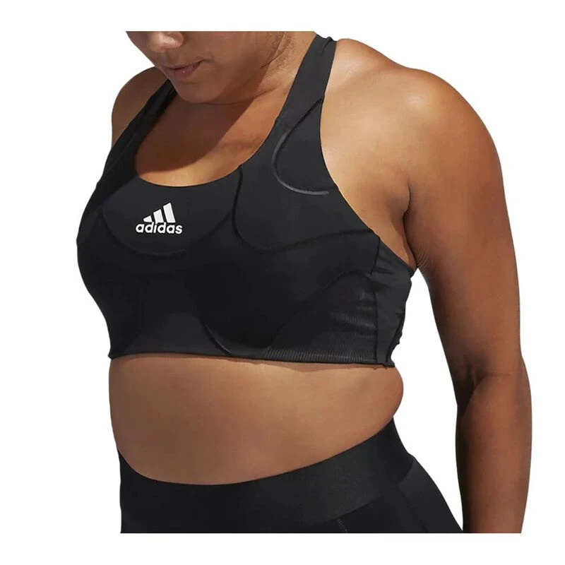 Adidas Womens Performance TLRD HIIT Lux Sports Bra Black White Spo
