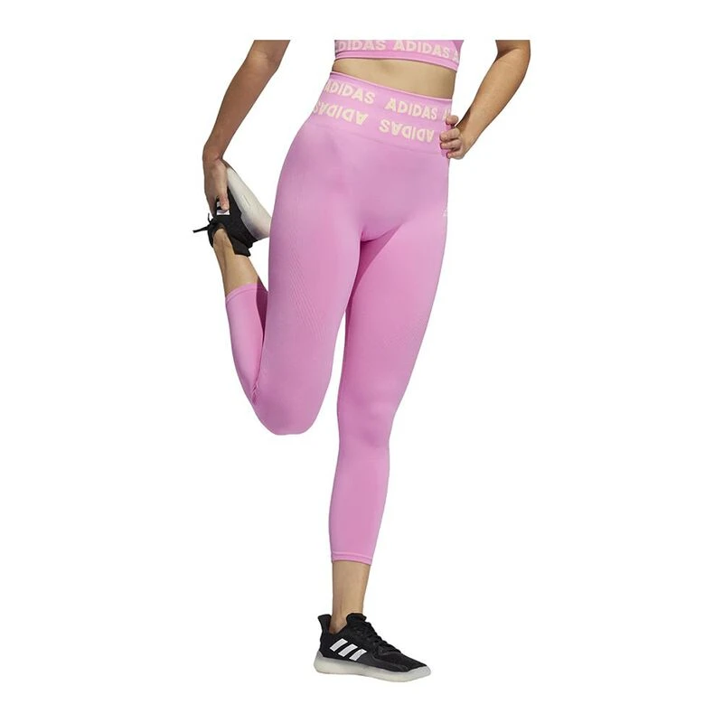 Adidas Womens Performance Aeroknit 78 Leggings (Screaming Pink)