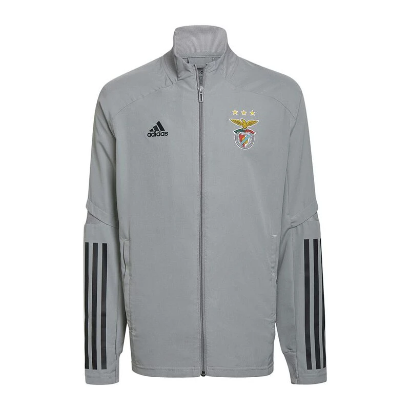 Adidas Boys Performance SLB Pre Benfica Jacket Grey Sportpursuit.c