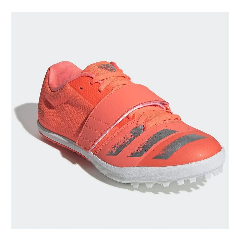 Adidas Mens Jumpstar Running Spikes Coral Fluo Grey White Sportpur