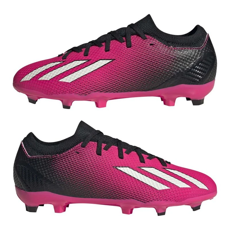 Adidas Kids X Speedportal.3 FG Soft Ground Football Boots Pink Spo
