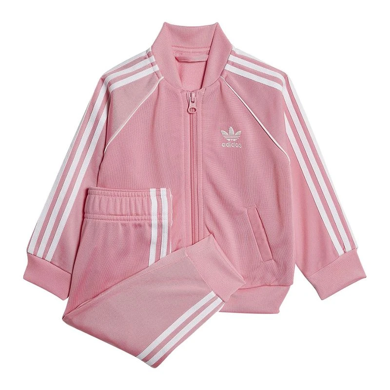 Pink adidas tracksuit womens hotsell