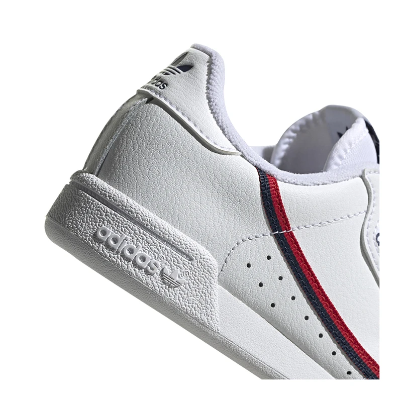 White & red continental 80 trainers on sale