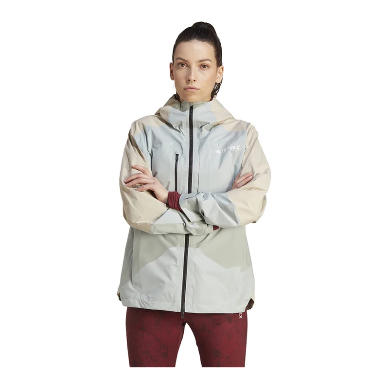 Adidas Womens Xploric Rain.Rdy Jacket Grey Sportpursuit