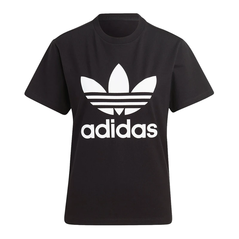 Adidas T Shirt Trefoil Femme Noir privatesportshop