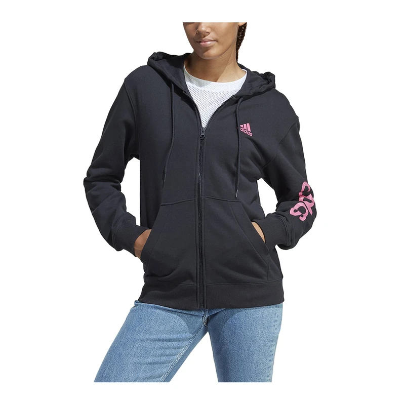 Adidas hoodie jacket women's discount