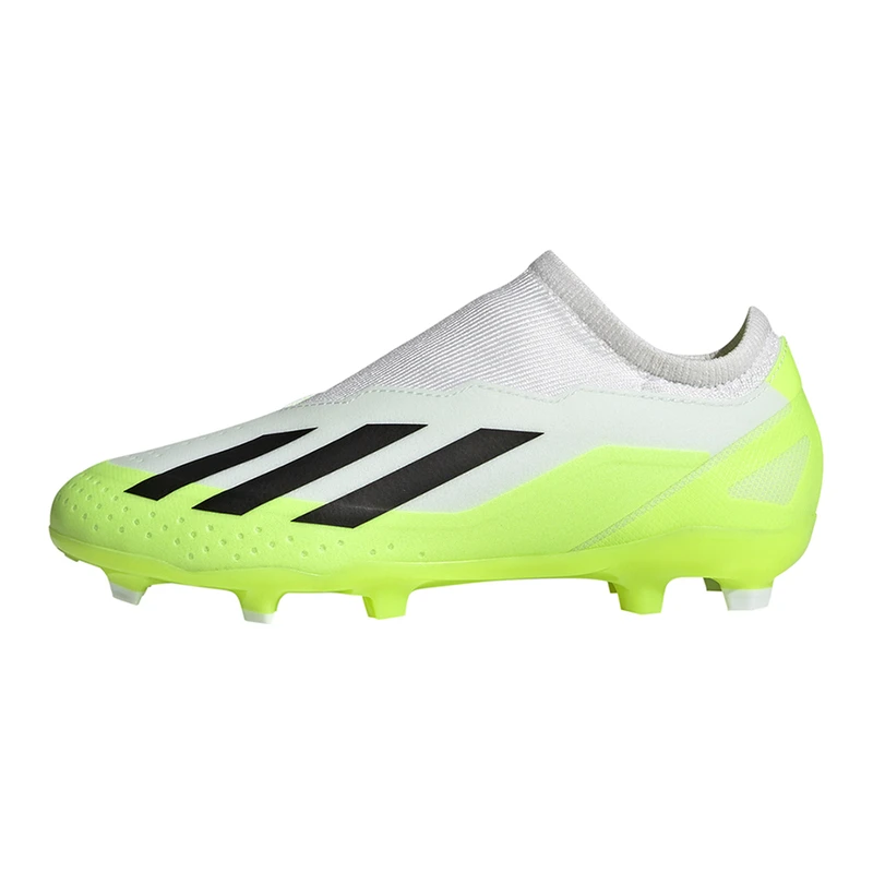 Adidas Kids X Crazyfast 3 LL FG Firm Ground Football Boots White S