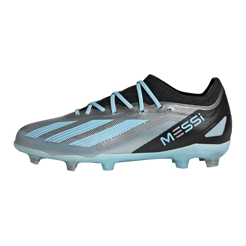 Adidas Kids X Crazyfast Messi.1 FG Soft Ground Football Boots Grey