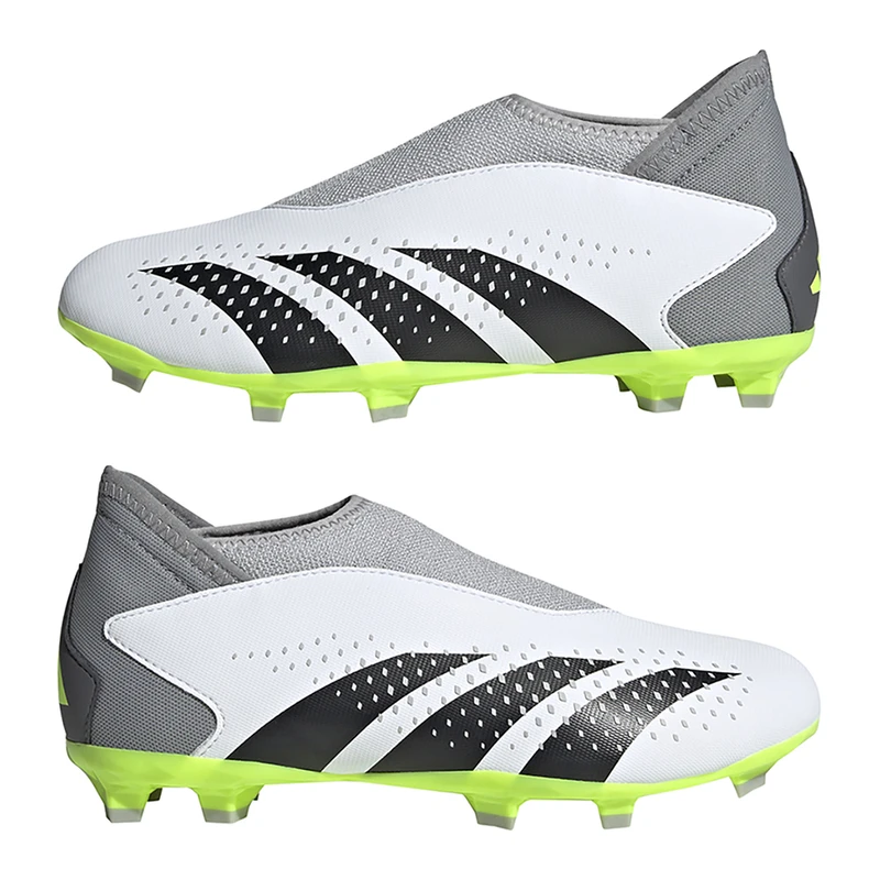 Adidas Kids Predator Accuracy 3 LL FG Firm Ground Football Boots Whit