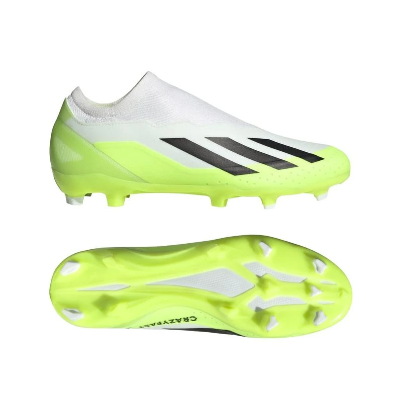 Adidas X Crazyfast 3 LL FG Firm Ground Football Boots White Sportp