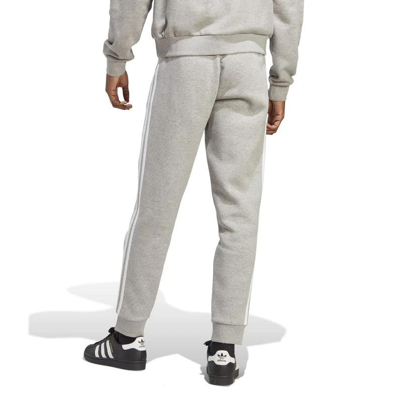 Adidas Mens 3 Stripes Trousers Grey Sportpursuit