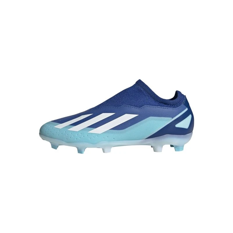 Adidas Crampons de football visses X Crazyfast.3 LL FG Enfants Bleu