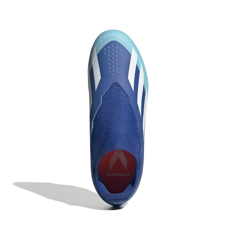 Adidas Kids X Crazyfast.3 LL FG Soft Ground Football Boots Blue Sp