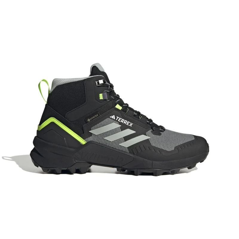 Adidas Mens Terrex Swift R3 Mid GTX Hiking Shoes Black Sportpursui