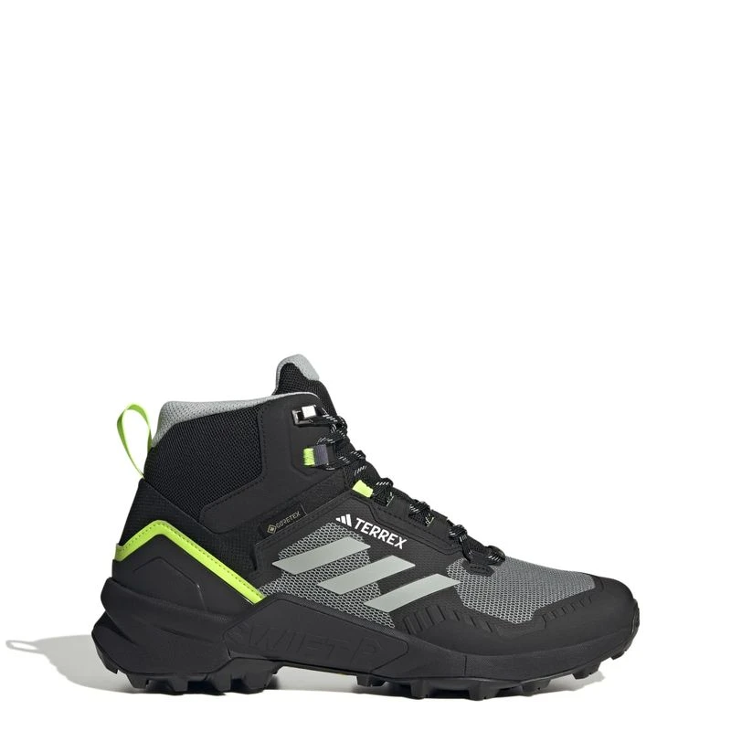 Adidas Mens Terrex Swift R3 Mid GTX Hiking Shoes Black Sportpursui
