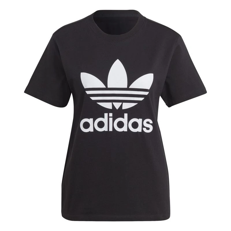 Adidas Womens Trefoil T Shirt Black Sportpursuit