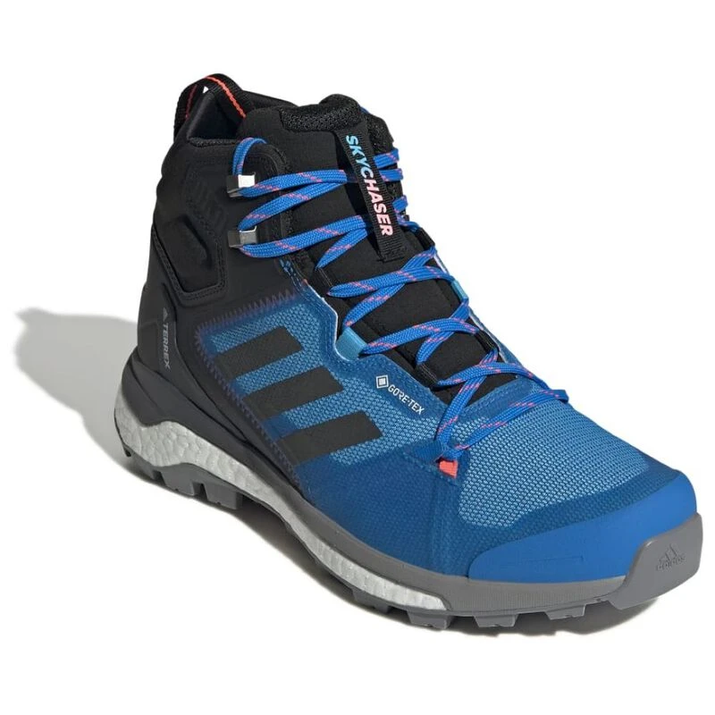 Adidas Mens Terrex Skychaser 2 Mid GTX Hiking Shoes Blue Sportpurs