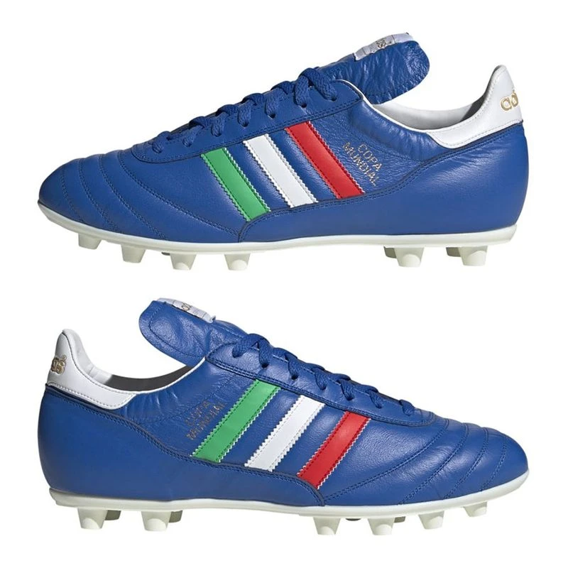Adidas Botas de futbol con tacos moldeados Copa Mundial Hombres Azul