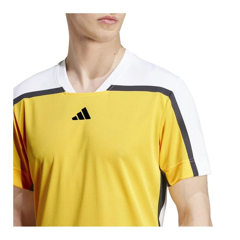 Yellow and black adidas shirt cheap