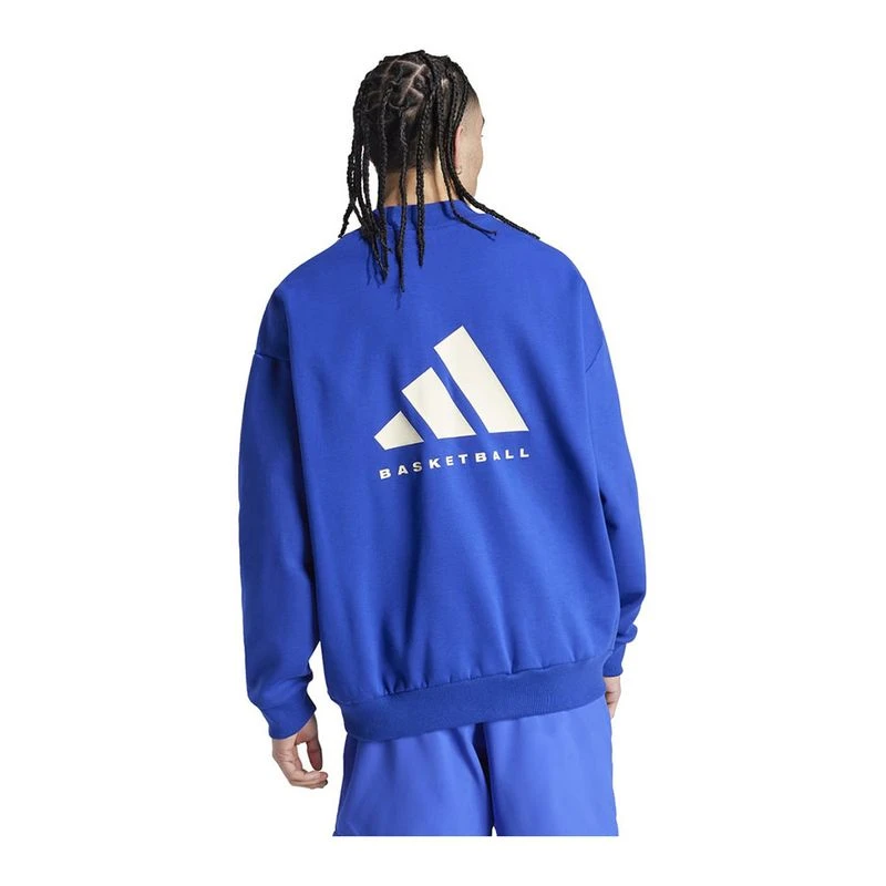Pull bleu adidas shop