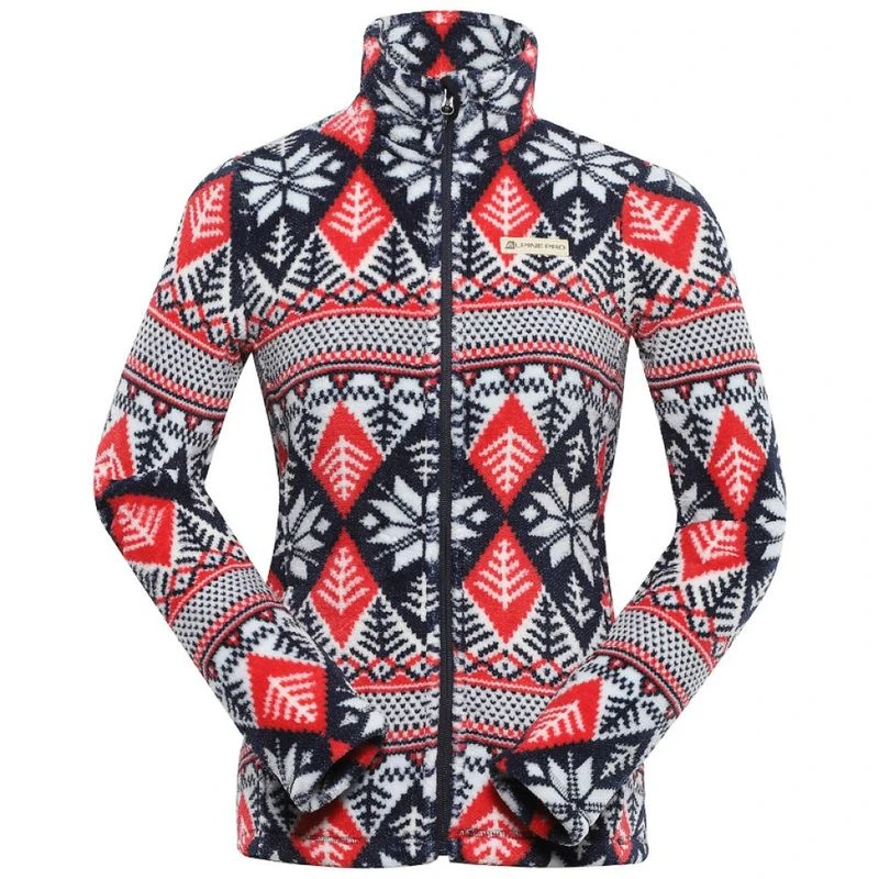 Alpine PRO CLEW fleece sweatshirt voor heren, outdoor sweatshirt, trui, sweatjack, fleecejack, lange mouwen, wandelsweatshirt, lente, winter