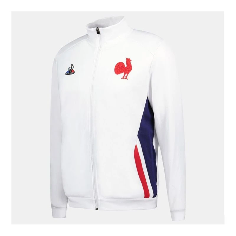LeCoqSportif Veste FFR Presentation 23 24 Homme Blanc privatesport