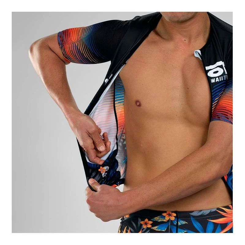 Zoot Mens LTD Tri Aero FZ Swimwear Orange Sportpursuit