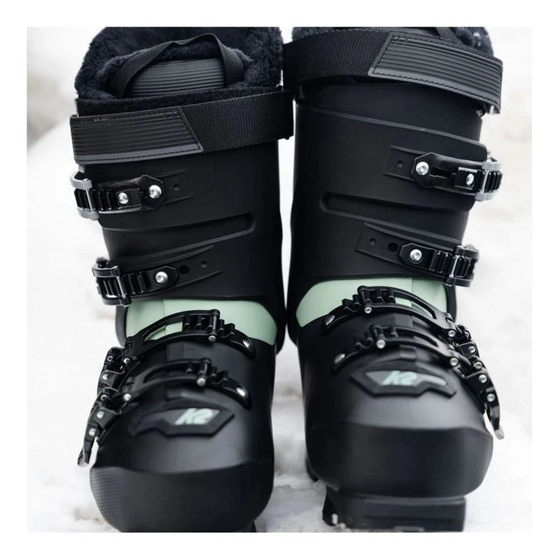 K2 Womens BFC 75 Ski Boots (Black/Green) | Sportpursuit.com