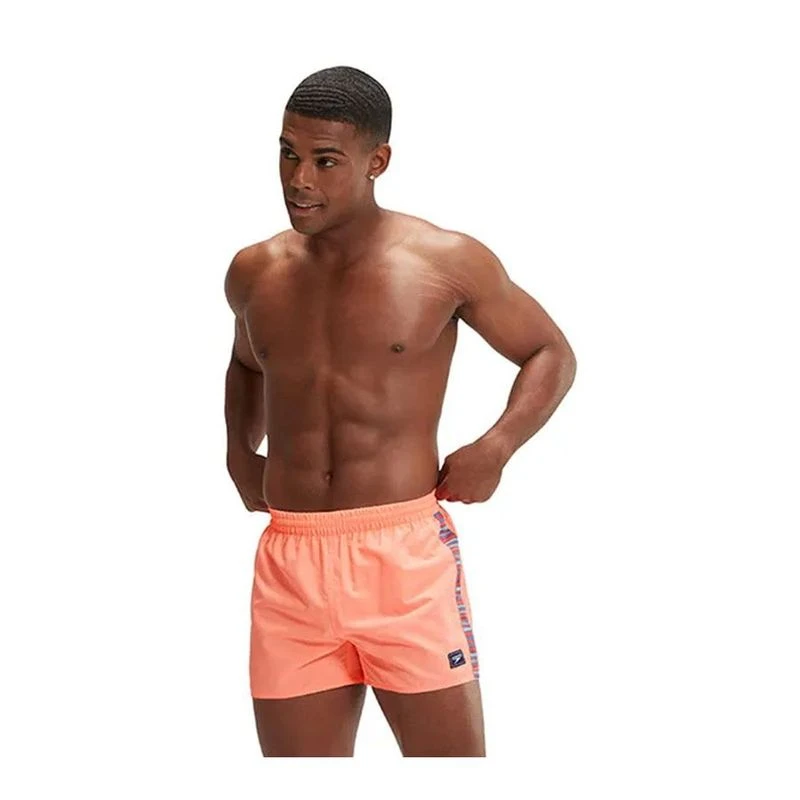 Maillot De Bain Garçon Speedo Medley - Noir/Orange - Résistant Chlore - EnduraFlex