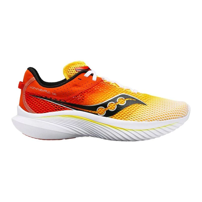 Saucony Mens Kinvara 14 Running Shoes White Vizigold Sportpursuit