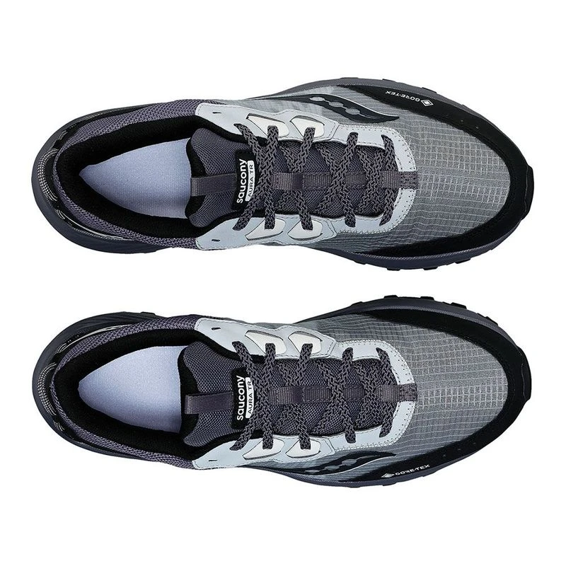 Saucony Mens Aura TR GTX Trail Running Shoes Blue Sportpursuit